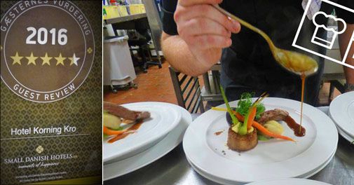 Hotel Korning Kro byder på skøn mad og en hyggelig stemning