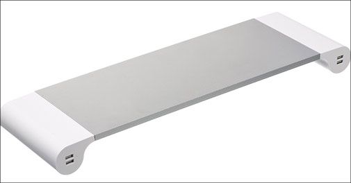 Få en bedre arbejdshøjde for din skærm - og mere plads på bordet.. 