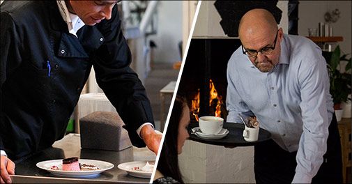 Nyd en lækker hjemmelavet burger på Postgaarden i Sorø