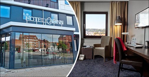 Tag på tur til Vejle og bo centralt på CABINN lige ved åen, cafeer og shopping!