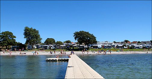 CampOne Bøjden Strand - beliggende ved en af Fyns dejligste badestrande