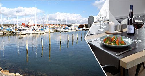 Besøg Marcussens Hotel og bo på havnen med marinaen og stranden i gåafstand 