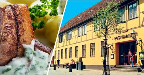 Skøn atmosfære og lækker mad - Velkommen på populære Postgaarden i Sorø.