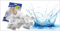 10 pakker AquaPuro med 30 renseposer i hver, inkl. fragt, værdi kr. 550,-