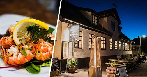 Maritimt ophold for 2 med skøn mad!