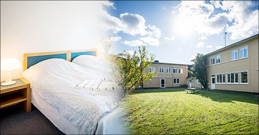 Hotel Grenaa Havlund danner rammen om et hyggeligt ophold i naturskønne omgivelser.. 