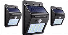 1-2 stk. udendørs solenergi LED-lamper fra The 99 inspirations, værdi op til kr. 709,-