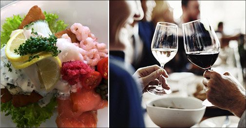 Overnatning for 2 med mad & vin.