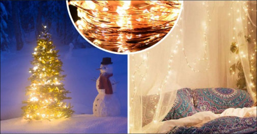 Få flot julebelysning med vandtæt lyskæde!