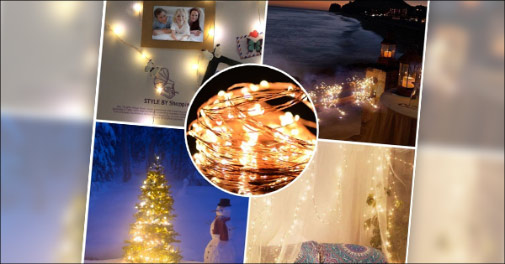 Få flot julebelysning med vandtæt lyskæde!