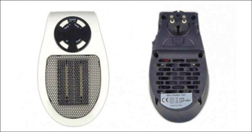 Smart elektrisk varmeblæser til stikkontakt!