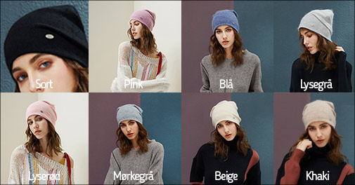 Kvalitets damehue - vælg ml. 8 farver!