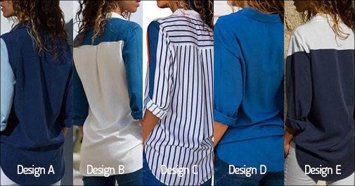 Flot casual chiffonskjorte til kvinder!