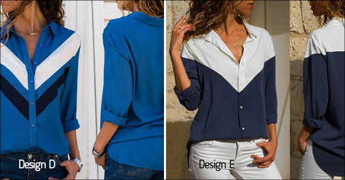 Flot casual chiffonskjorte til kvinder!