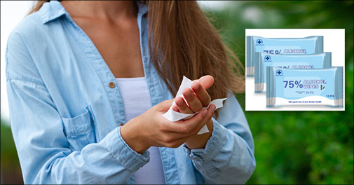 Bakteriedræbende engangsservietter