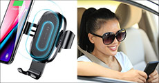 Få 1 stk. QI mobilholder til bilen forhandlet fra Smileyphone, værdi kr. 299,-