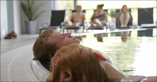 Romantisk gourmetophold med kurbad