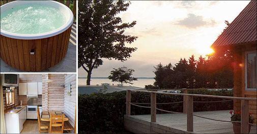 Luksus feriehytte for 6 med havudsigt.. 