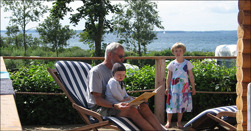 Luksus feriehytte for 6 med havudsigt.. 