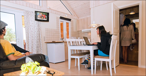 Luksus feriehytte for 6 ved vandet