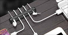 Smarte kabelholdere til opladere, strømkabler mm. Sæt af 5 stykker. 1 eller 2 sæt inkl. fragt. Værdi op til kr. 478,-