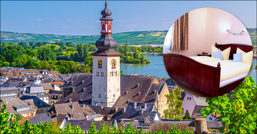 Pragtfuldt ophold ved Rhinen, Tyskland