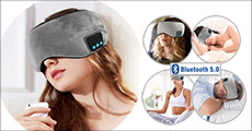 1 stk. sovemaske med bluetooth høretelefoner. Inkl. fragt. Værdi kr. 499,-