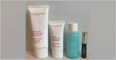 Få fra et af de førende firmaer - Clarins. 4 skønne hudpleje og makeupprodukter. Værdi kr. 760,-