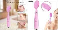 Sonic Facial Brush. Ansigtsbørsten som forkæler din hud med en dybderensende og skånsom ansigtsbehandling. Hjælper med afrensning, mod fedtet hud, akne mm. Dealen er inkl. fragt. Værdi kr. 828,-