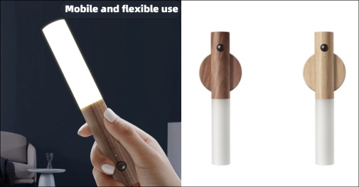 Sensor natlampe med bevægelse og varm belysning