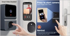 Få fuldt overblik ved døren med trådløs videodørklokke, natvision og appstyring inkl. trådløs ringeklokke og fragt. Værdi kr. 519,-